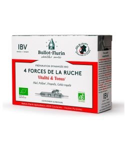 Préparation dynamisée 4 Forces de la ruche BIO, 10 ampoules